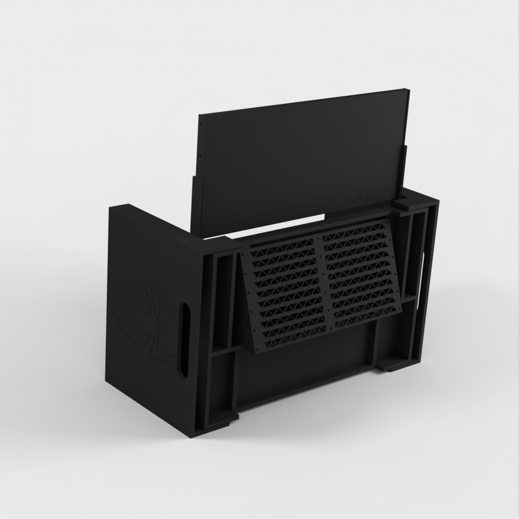 Support pour ordinateur portable modifié avec ventilateurs de refroidissement et espace d&#39;organisation