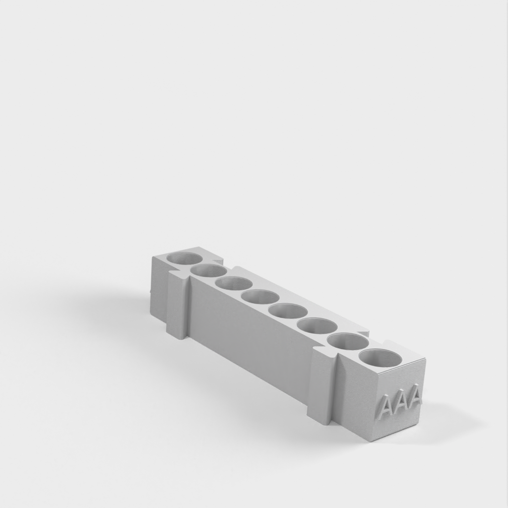 Porte-piles modulaire pour piles AA, AAA, pièces de monnaie et 9v