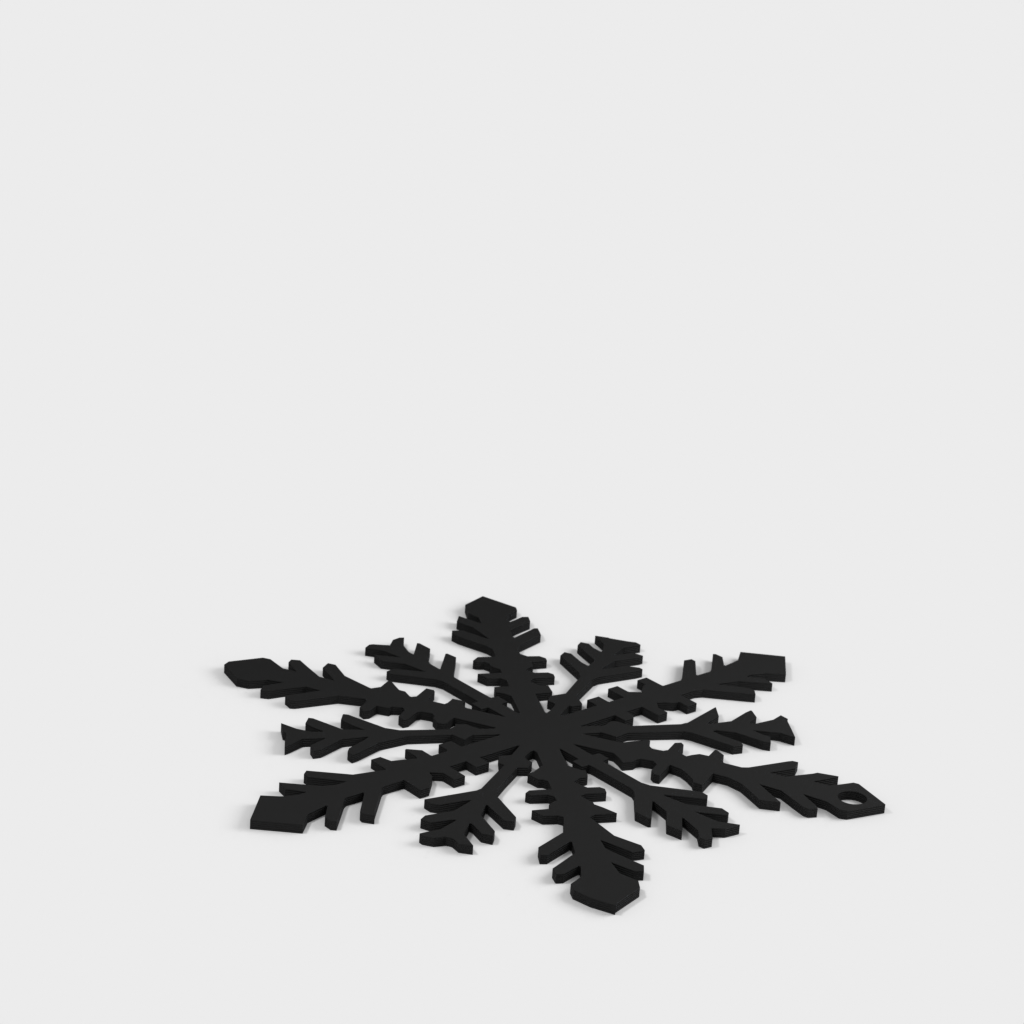 Ornement d&#39;arbre de Noël en forme de flocon de neige