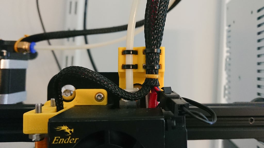 Support pour tubes et câbles Hotend Bowden avec décharge de traction pour Creality Ender 3