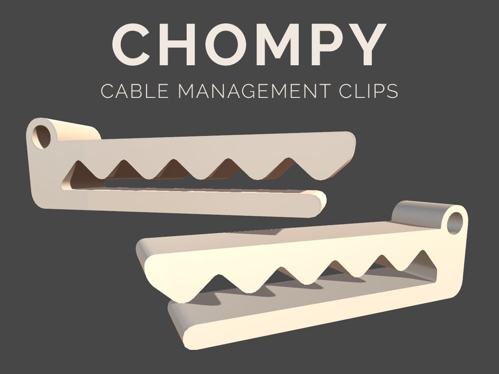 Clip de gestion de câbles Chompy Crocodile