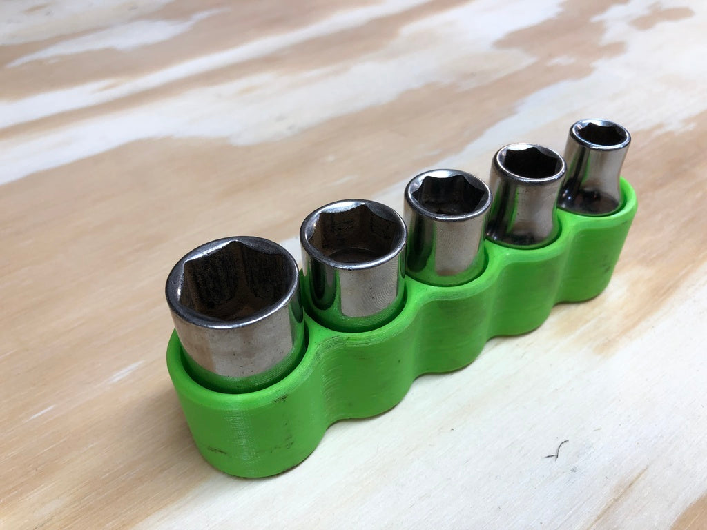 Porte-douilles magnétique - Ensemble compact pour 5 douilles 1/2"