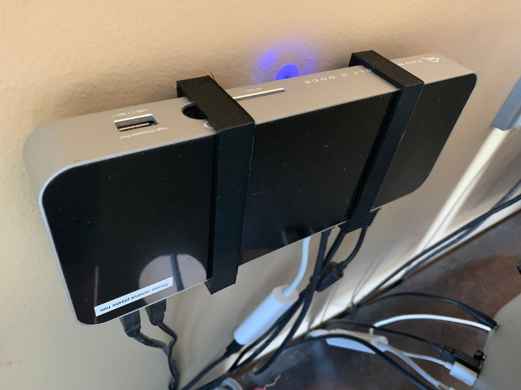 Support mural avec suspension pour station d'accueil OWC Thunderbolt 3