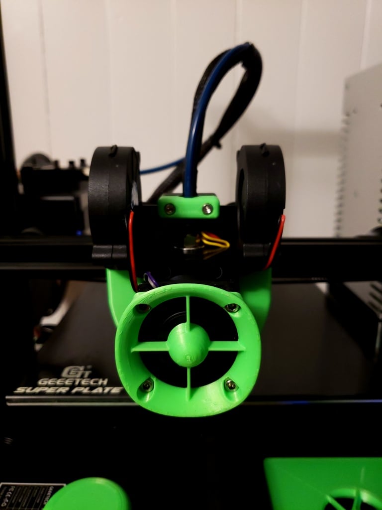 Support de mise à niveau pour Geeetech A10/A30 : Hotend E3D V6 et support de ventilateur double 5015