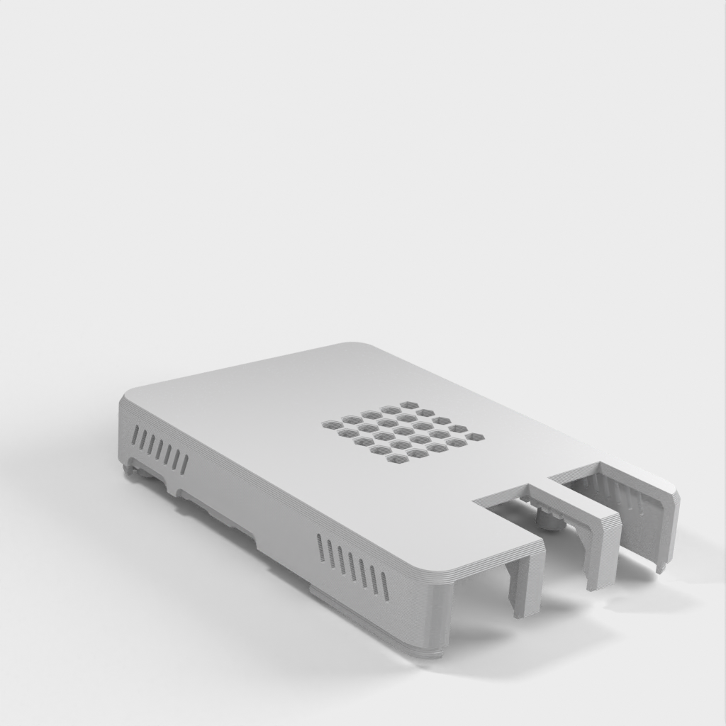 Boîtier Raspberry Pi 5 avec trous d'aération et nouvelle disposition USB/LAN