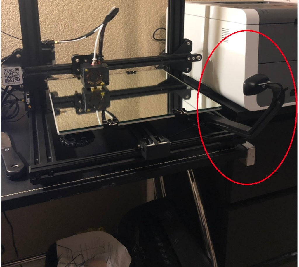 Support de webcam CR-10 pour Logitech C270 (BRAS ALLONGÉ)
