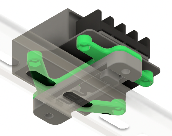 Support de convertisseur Tobsun 5V DC pour rail DIN