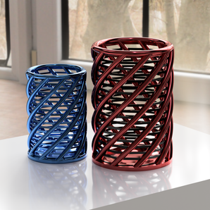 Vase en spirale - Porte-crayon