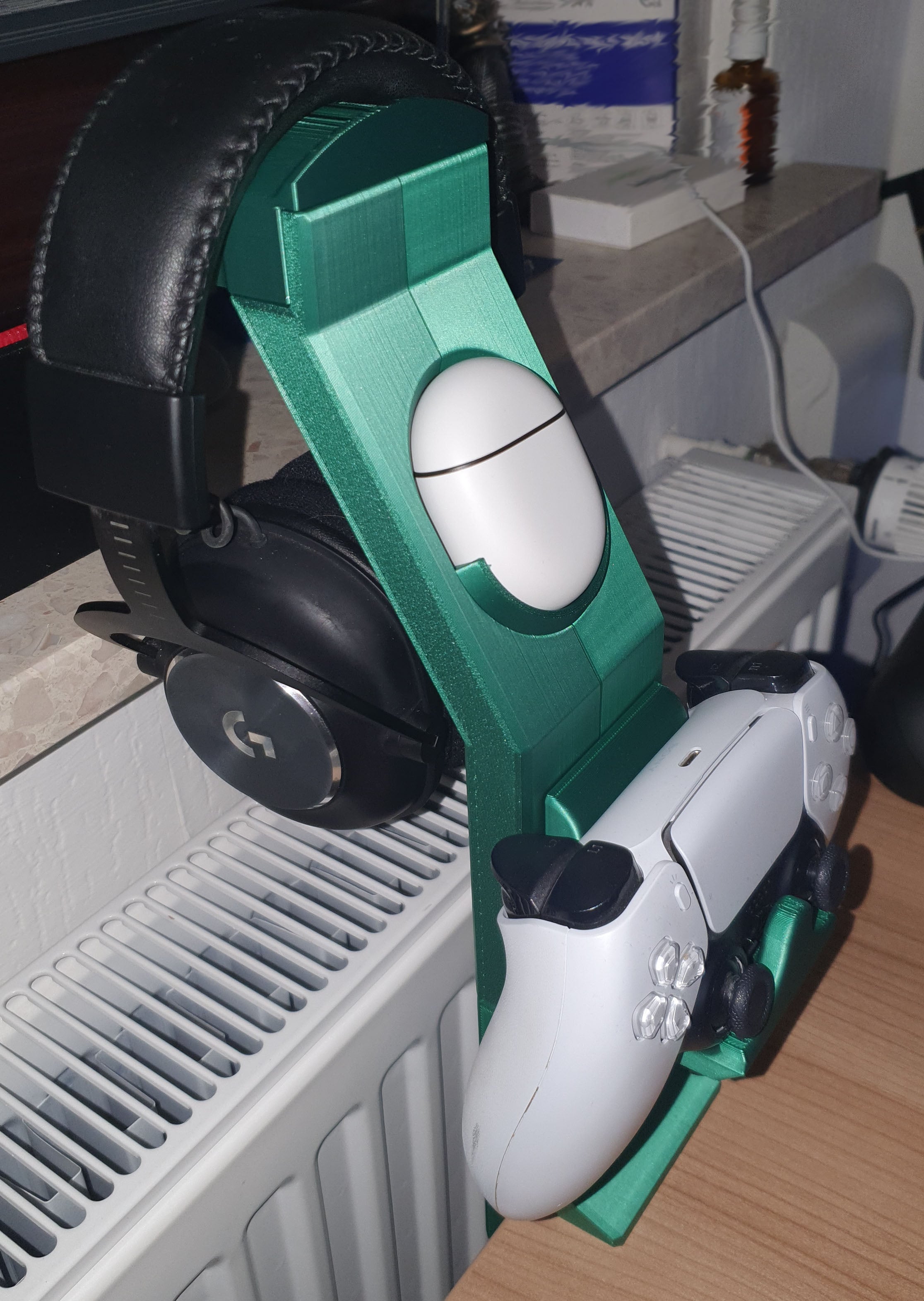Support de casque monté sur table avec support de contrôleur PS5