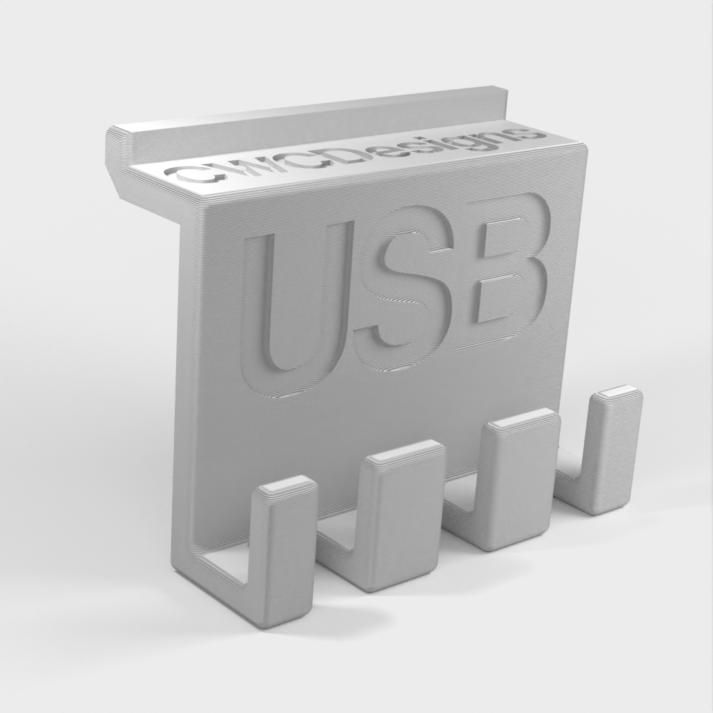 Support USB pour l'organisation et la gestion des câbles