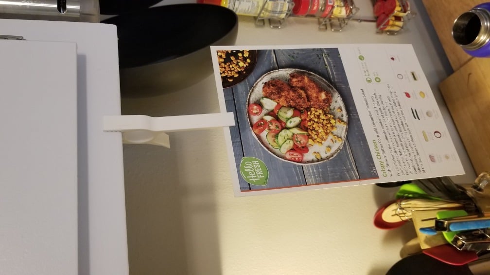 Porte-recettes pratique pour l'armoire de cuisine