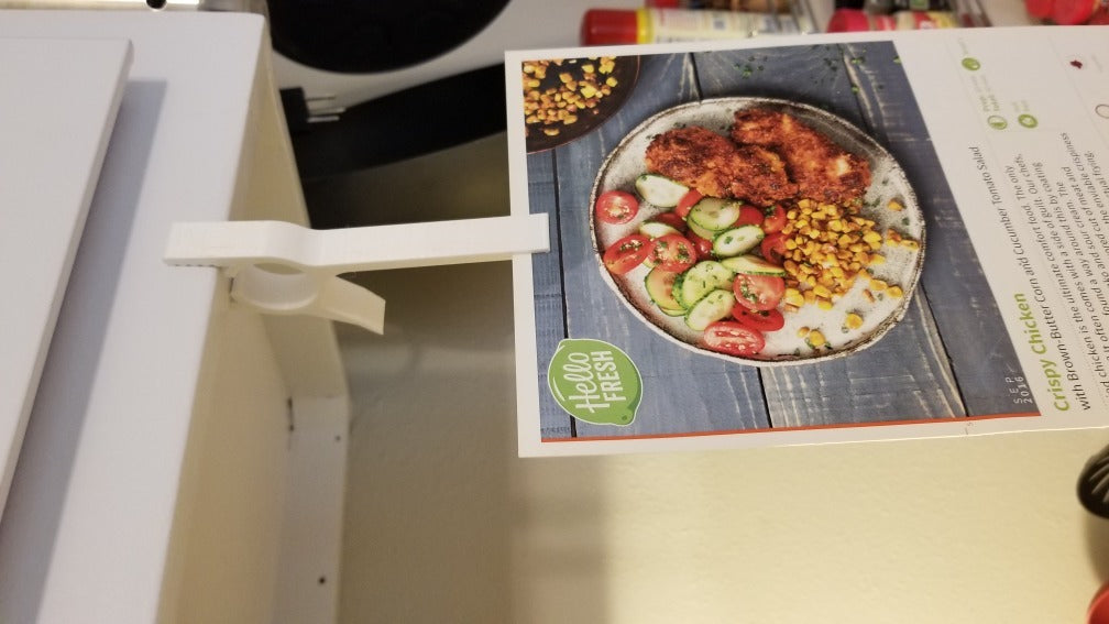 Porte-recettes pratique pour l'armoire de cuisine