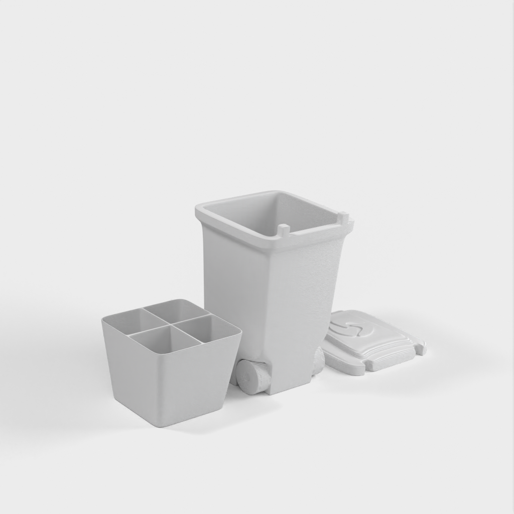 Mini-poubelle pour organiser les petits objets