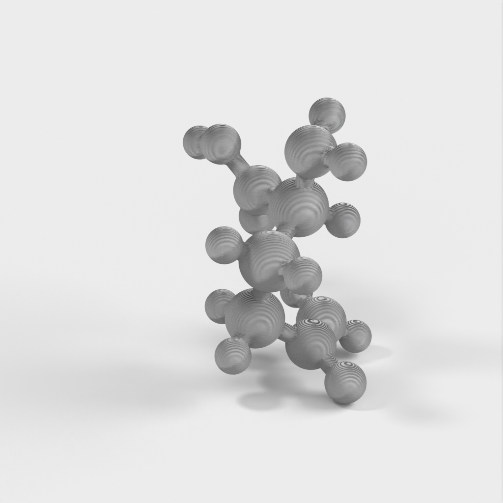 Modèle moléculaire - Glutamine - Modèle à l'échelle atomique