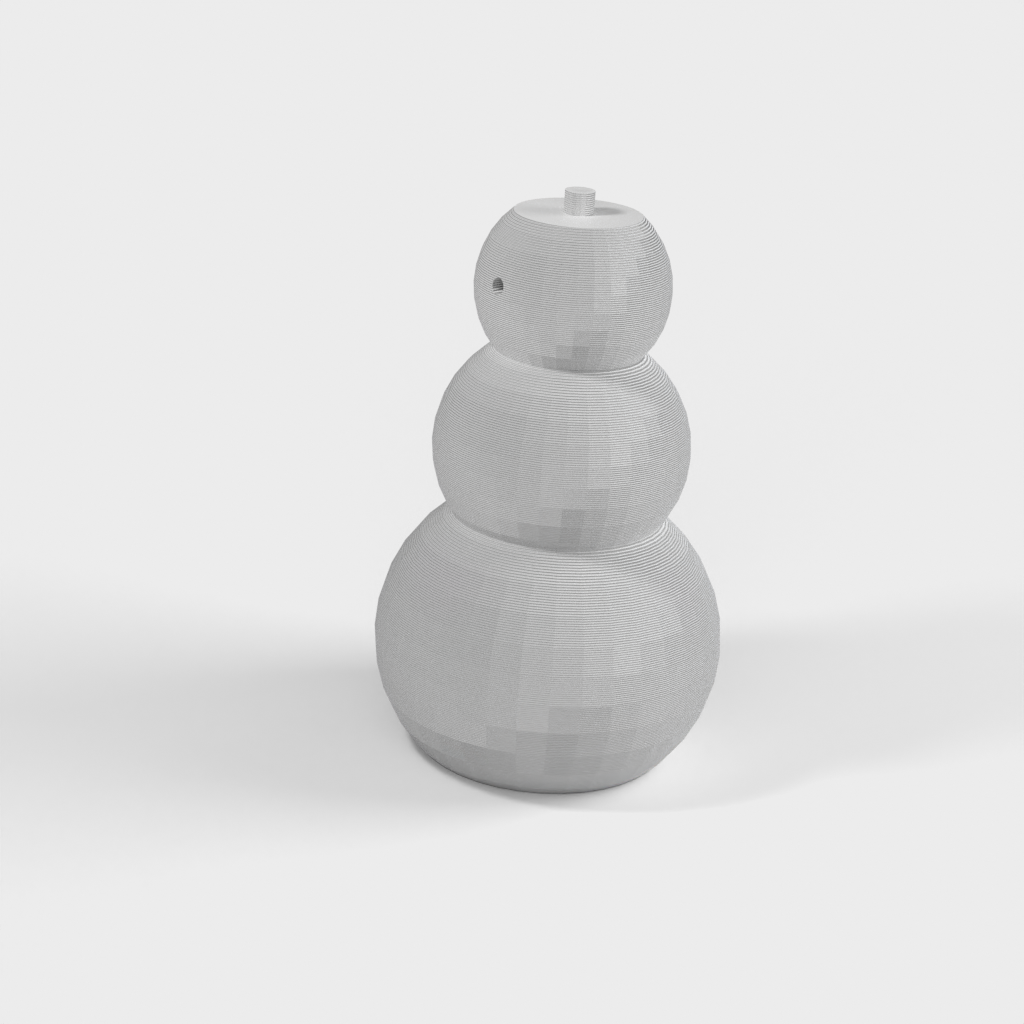 Jouet bonhomme de neige à tête mobile
