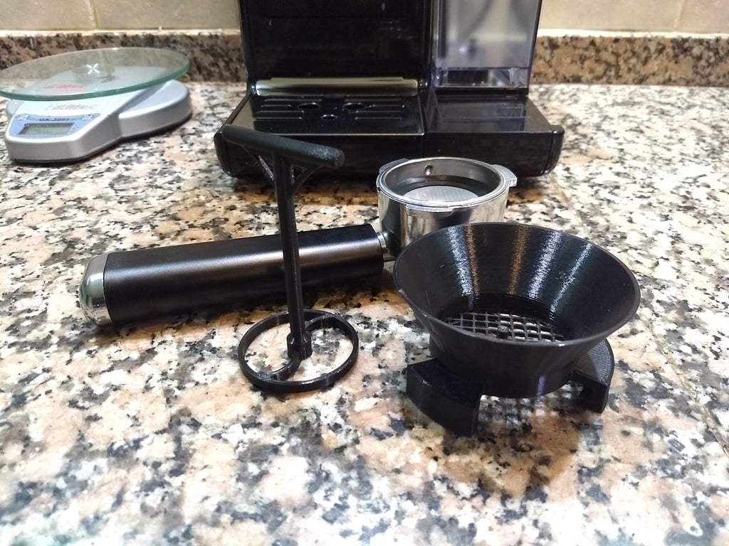 Entonnoir de Portafiltre Espresso avec Fonction de Distribution