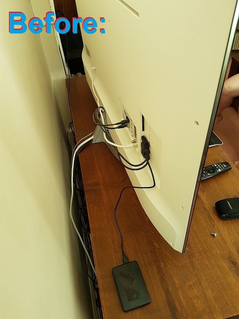 Support de disque dur pour TV avec support VESA