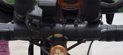 Adaptateur de poignée d&#39;accessoire Aerobar pour éclairage de vélo et support Garmin