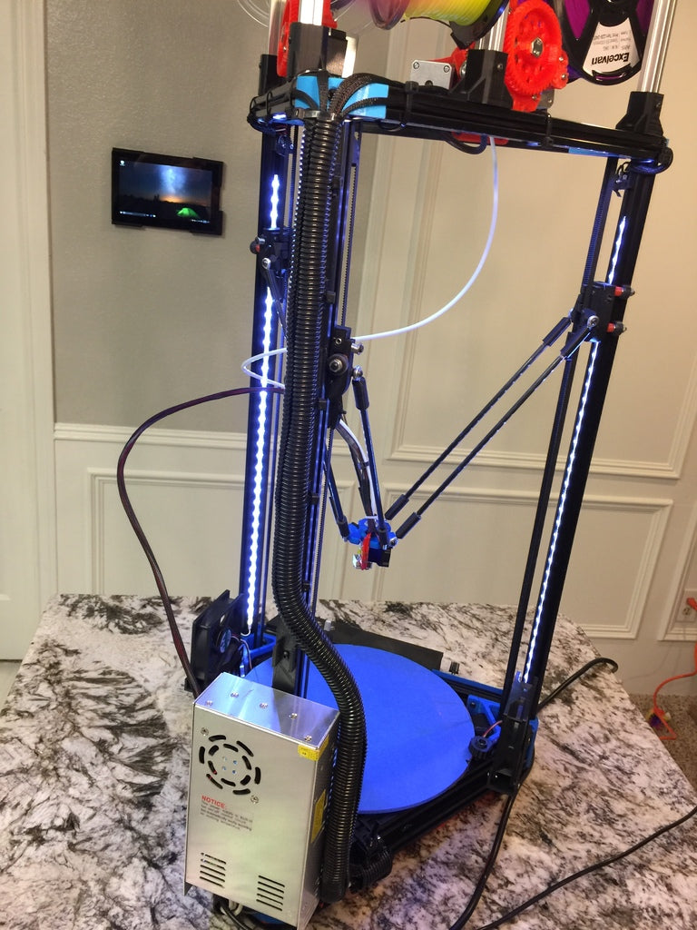Kossel XL 2020 support à colliers de serrage pour la gestion des câbles