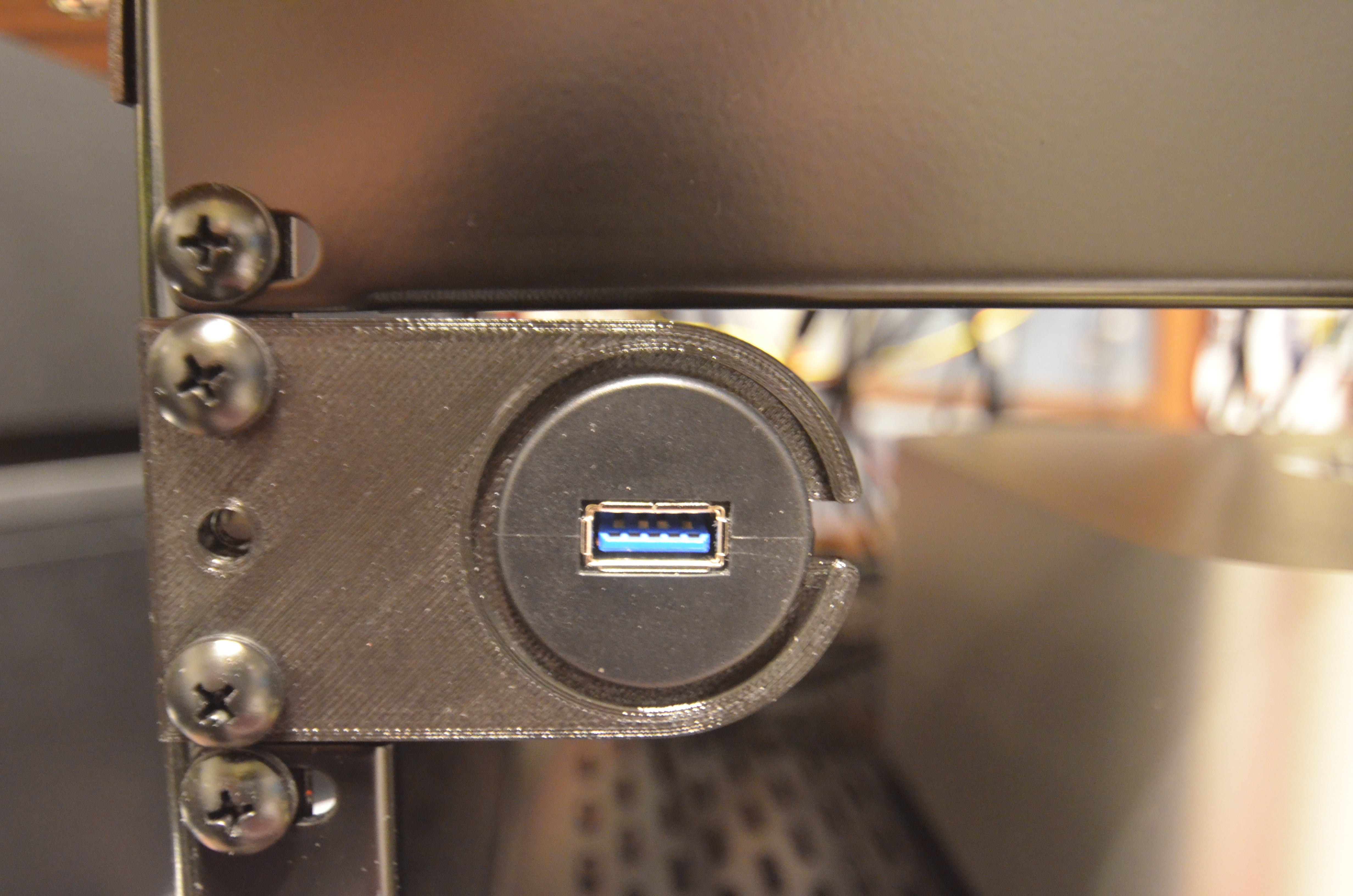 Support de port USB/CC pour rack 19 pouces