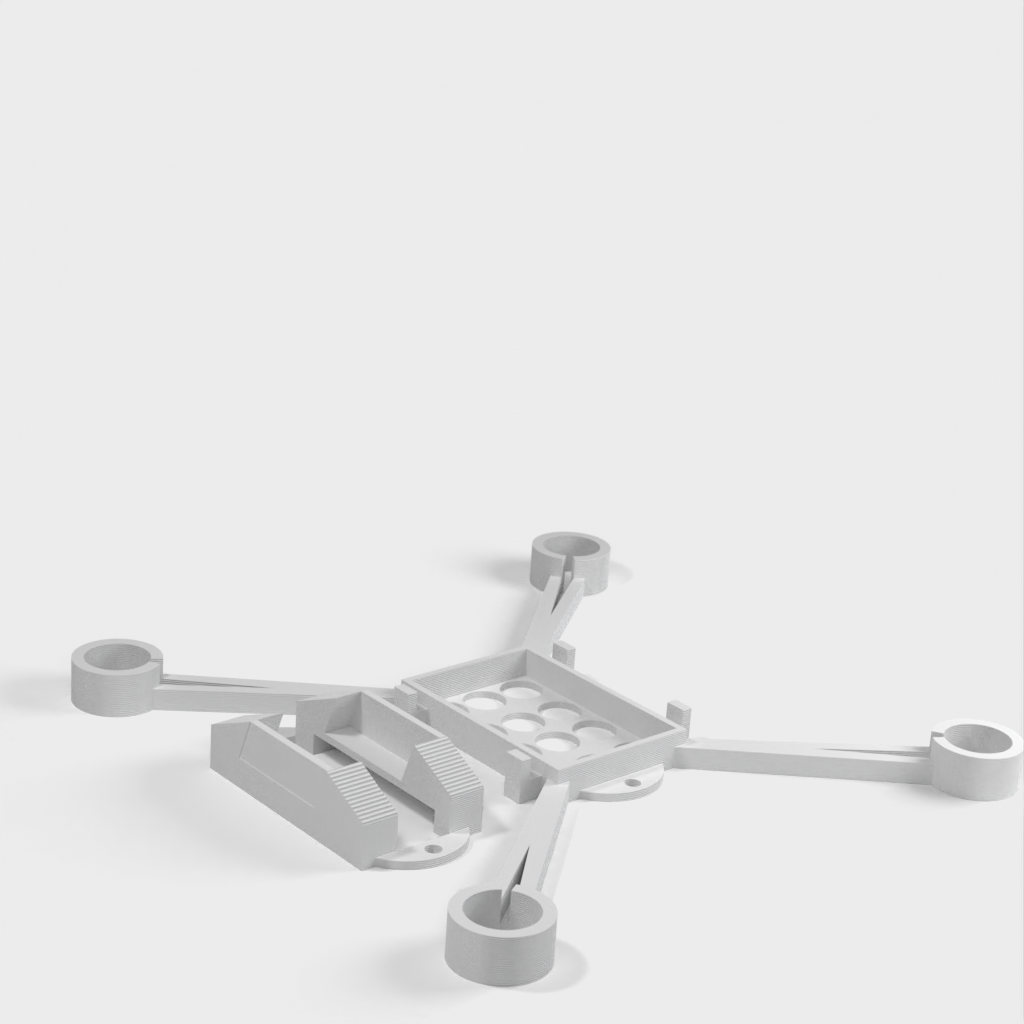 Cadre de drone micro FPV de 80 mm pour carte de contrôle de vol Eachine Tiny F3OSD_Brushed