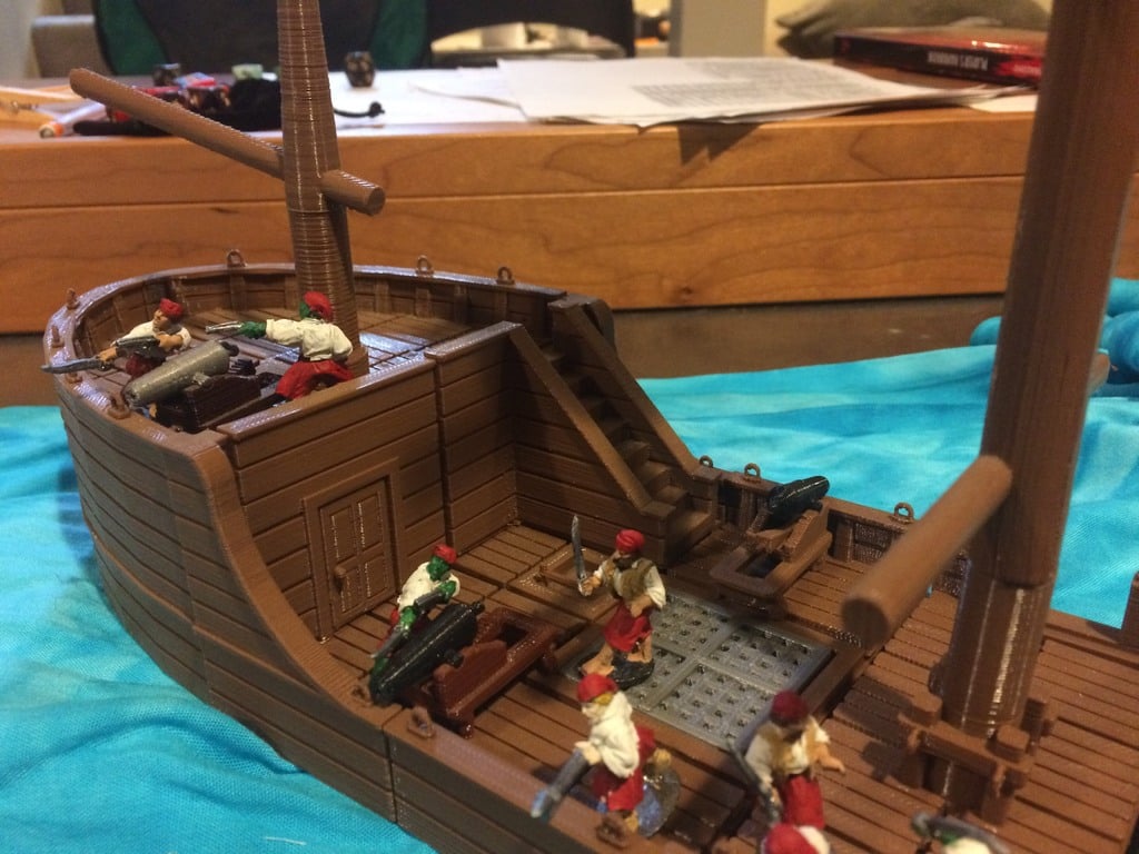Miniature 28 mm Tuiles de bateau PARTIE 2 : Plateformes surélevées