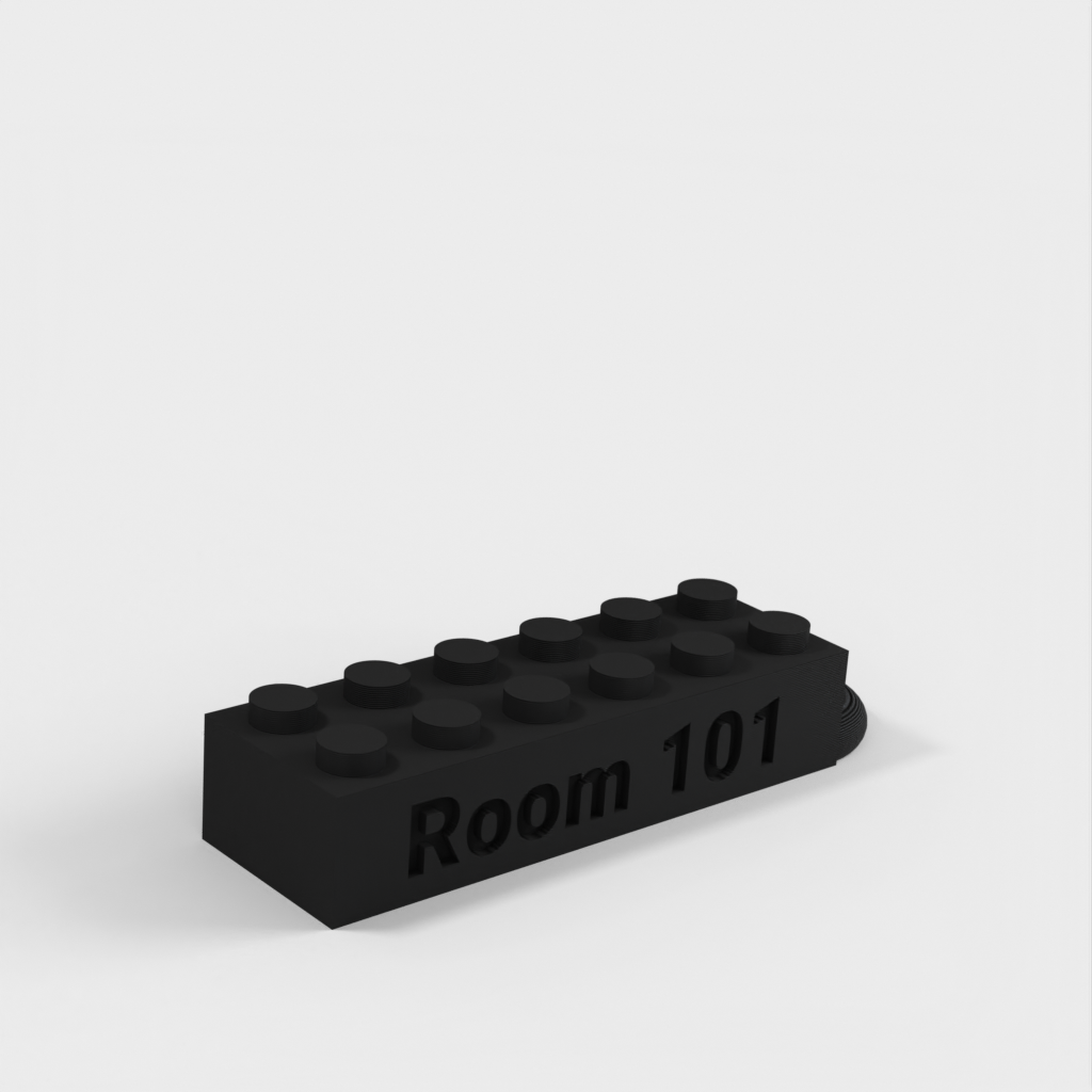 Porte-clés personnalisé avec étiquette de texte compatible LEGO