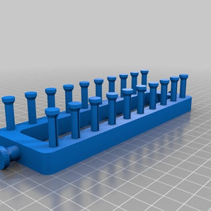 Métier à tricoter rectangulaire avec 10 broches