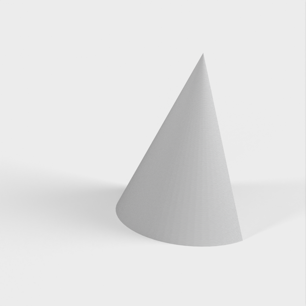 Coupe transversale d'un cône, d'un cylindre et d'une sphère avec aimants