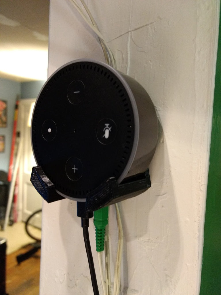 Support mural pour Amazon Echo Dot avec gestion intégrée des câbles