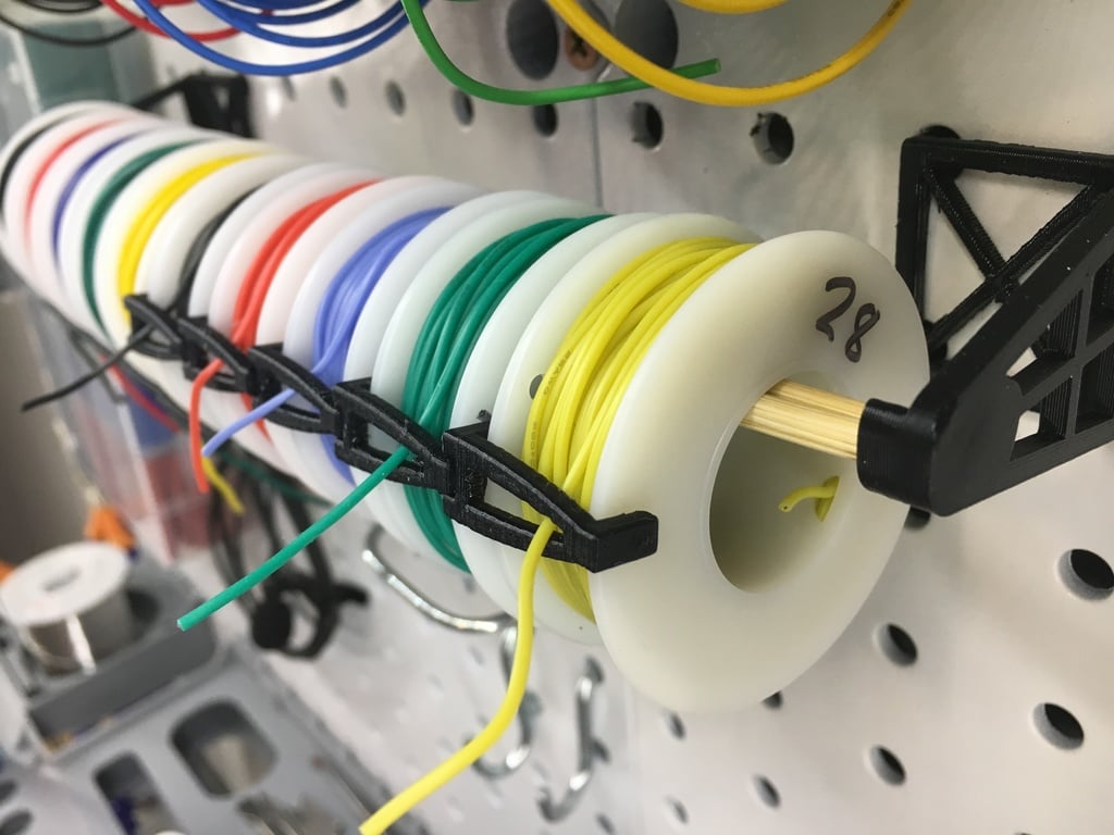 Support de câble Pegboard pour bobines