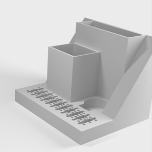Organiseur de bureau avec porte-cartes USB et SD
