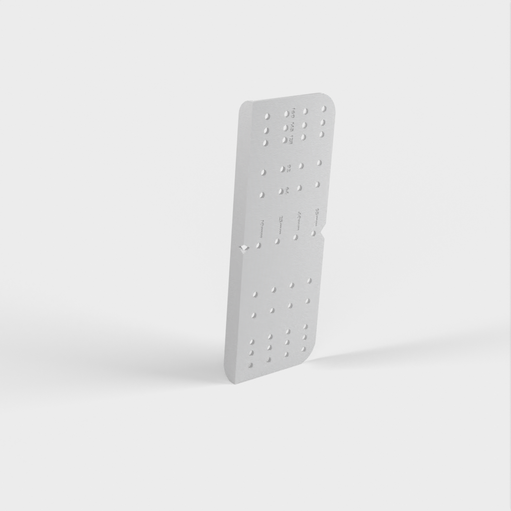 Ikea Bohrschablone / Guide de perçage pour un espacement des trous de 160 mm