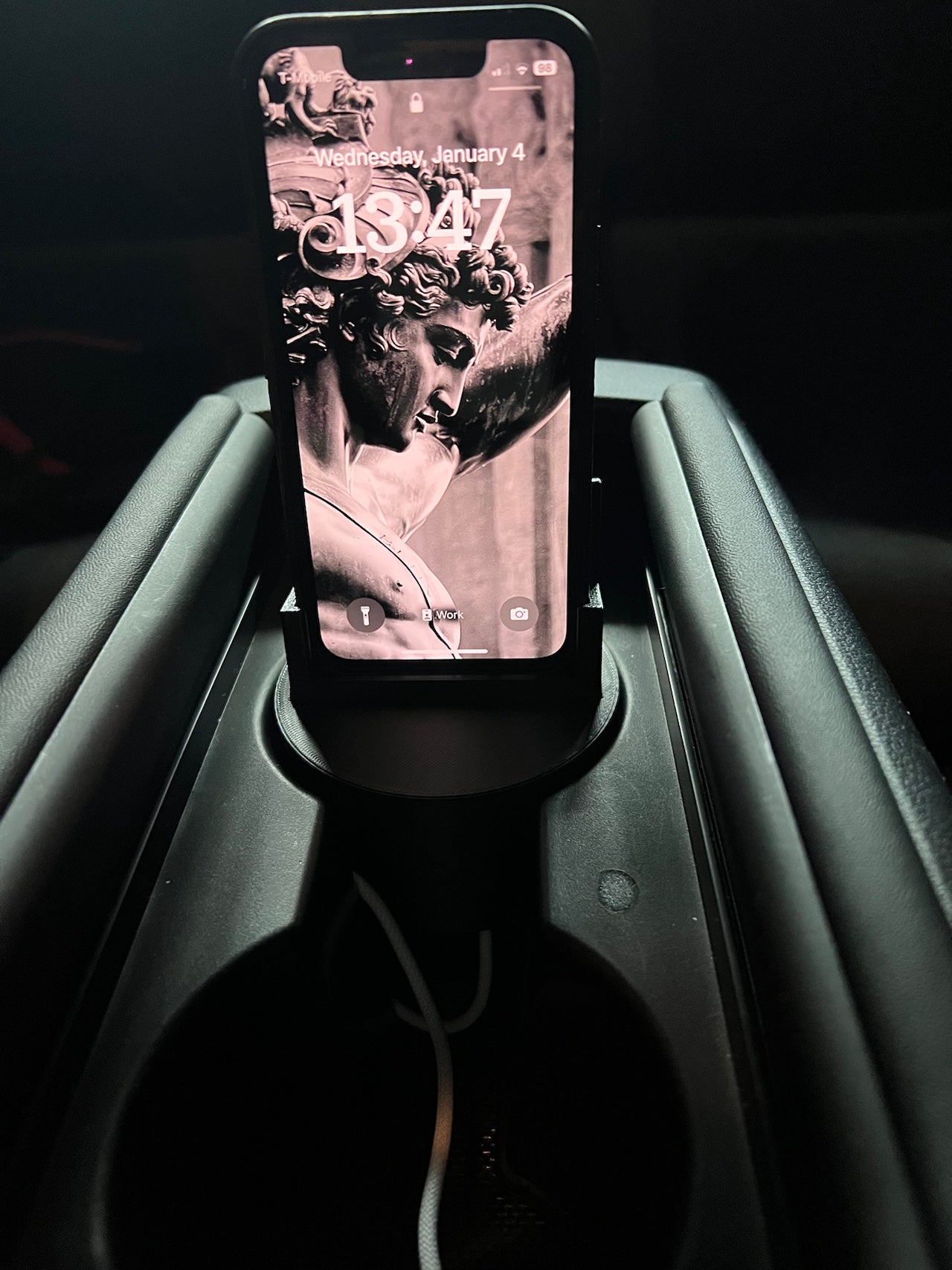 Station d'accueil pour iPhone Mini dans le porte-gobelet - Toyota GR86/Subaru BRZ (2022+)