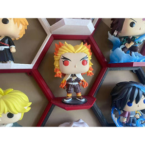 Présentoir mural hexagonal modulaire pour Funko Pop