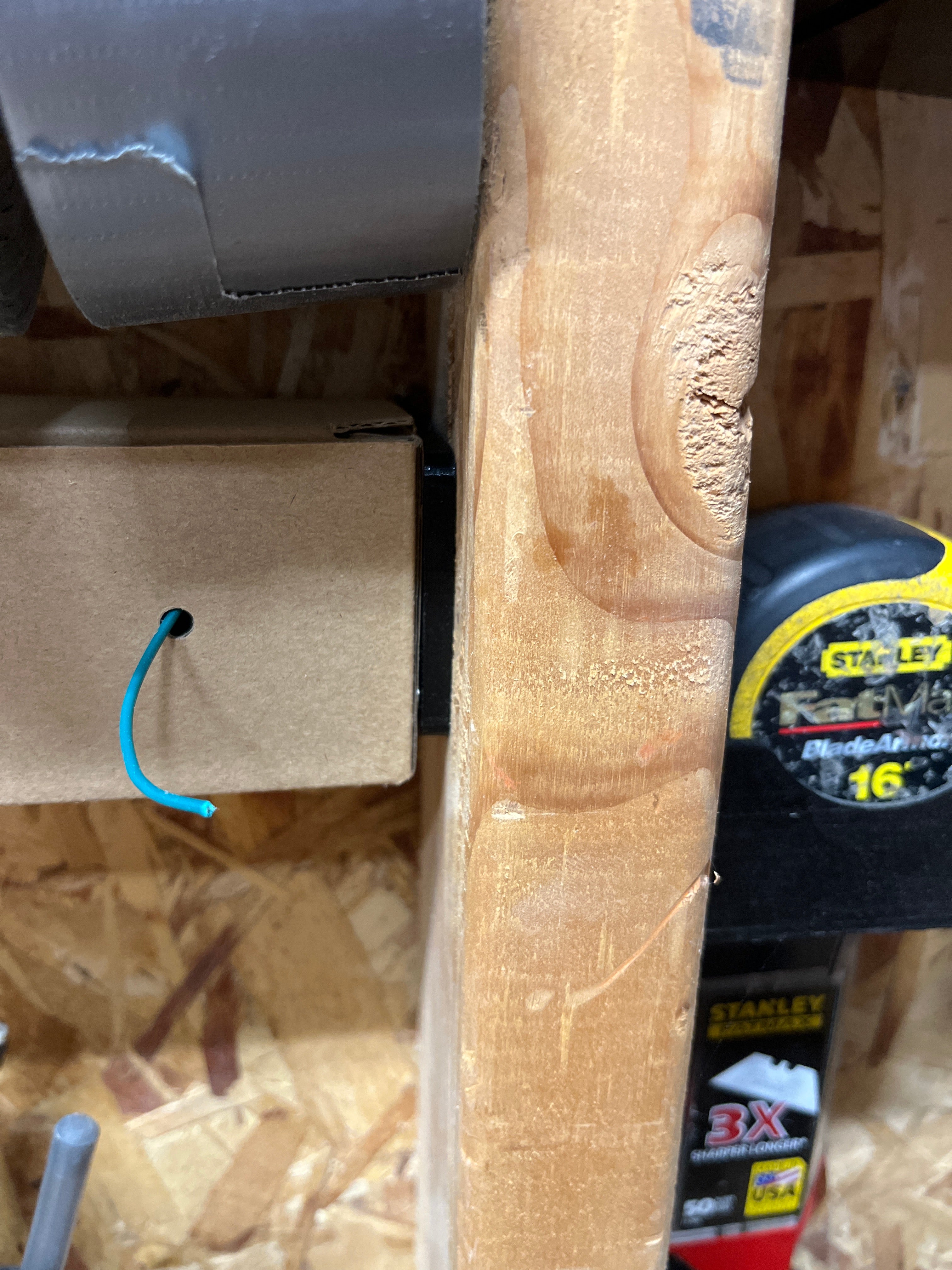 Support de fil en boîte 22ga pour montage mural