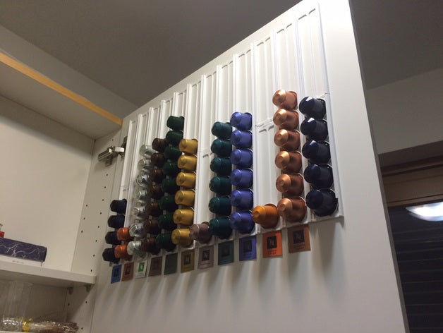 Support de capsules Nespresso pour montage mural