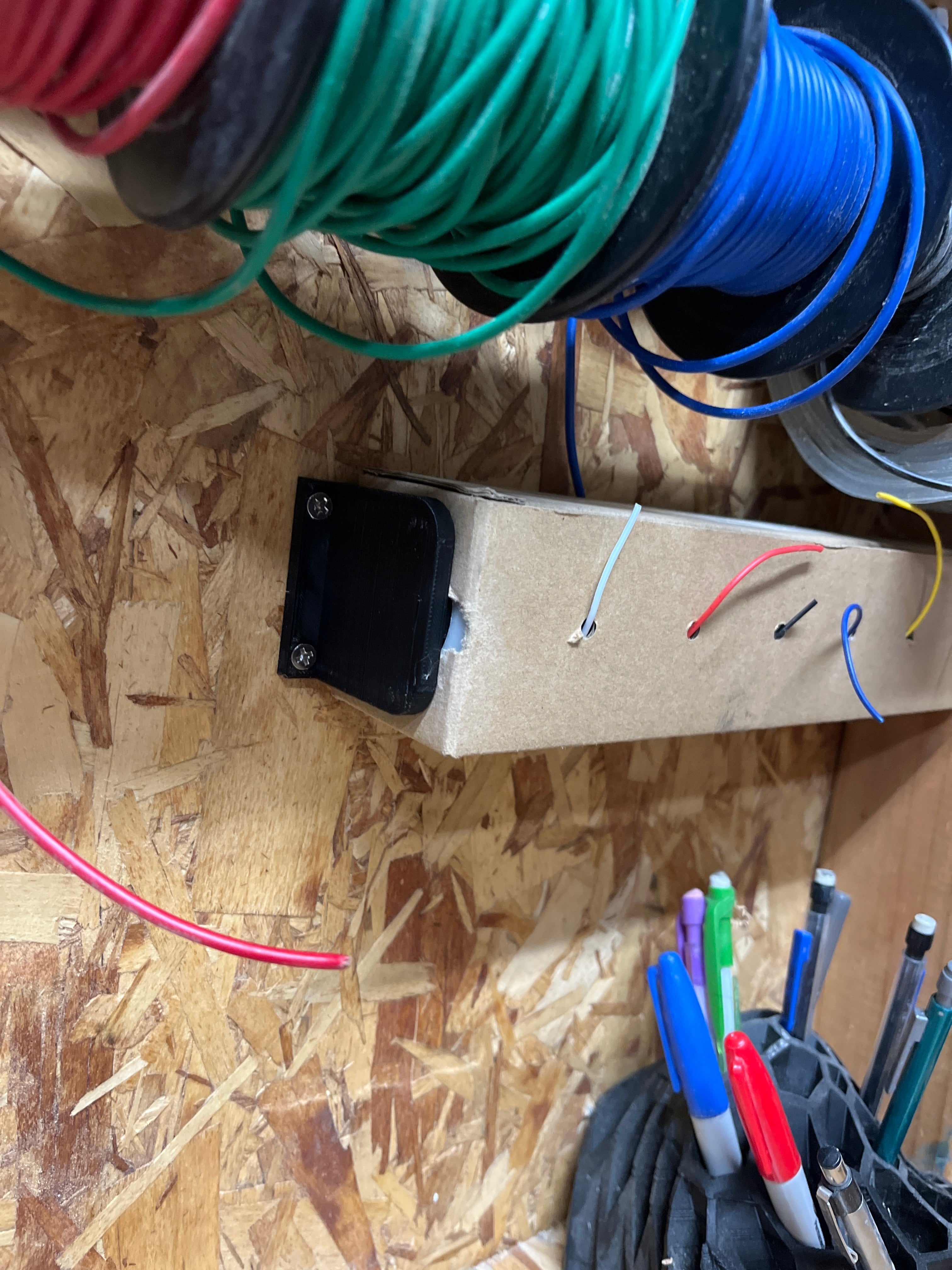 Support de fil en boîte 22ga pour montage mural