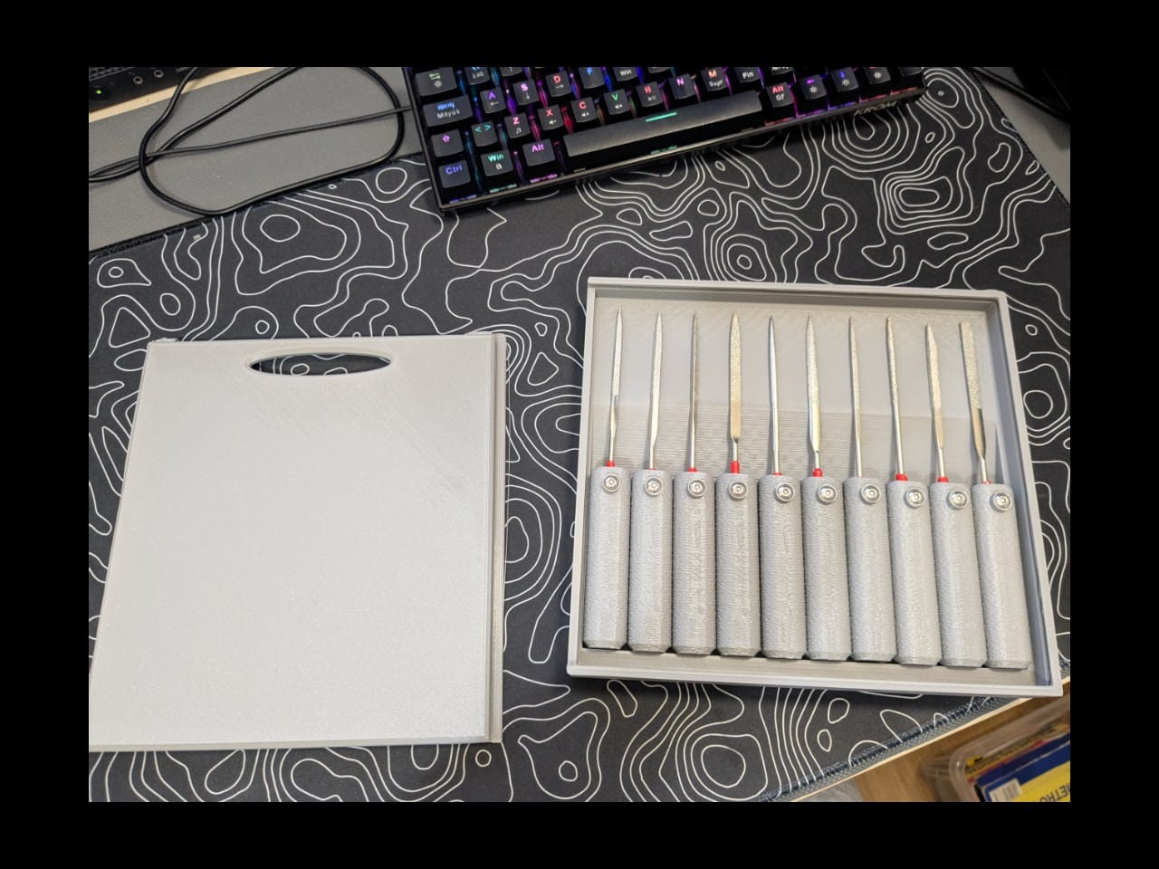 Boîte de rangement pour poignées d'outils - 10 emplacements