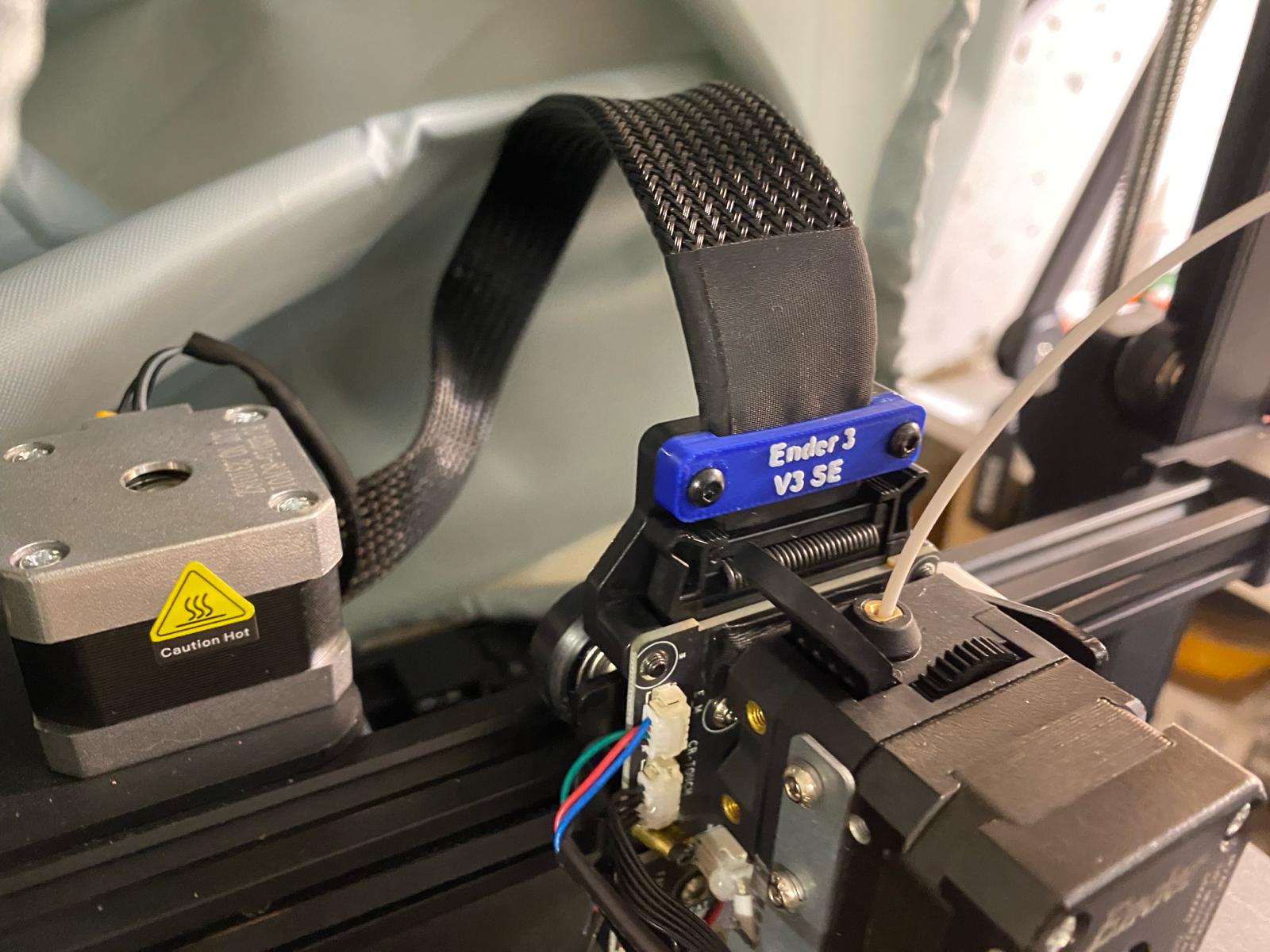 Pince de câble de tête d'impression Ender 3 V3 SE