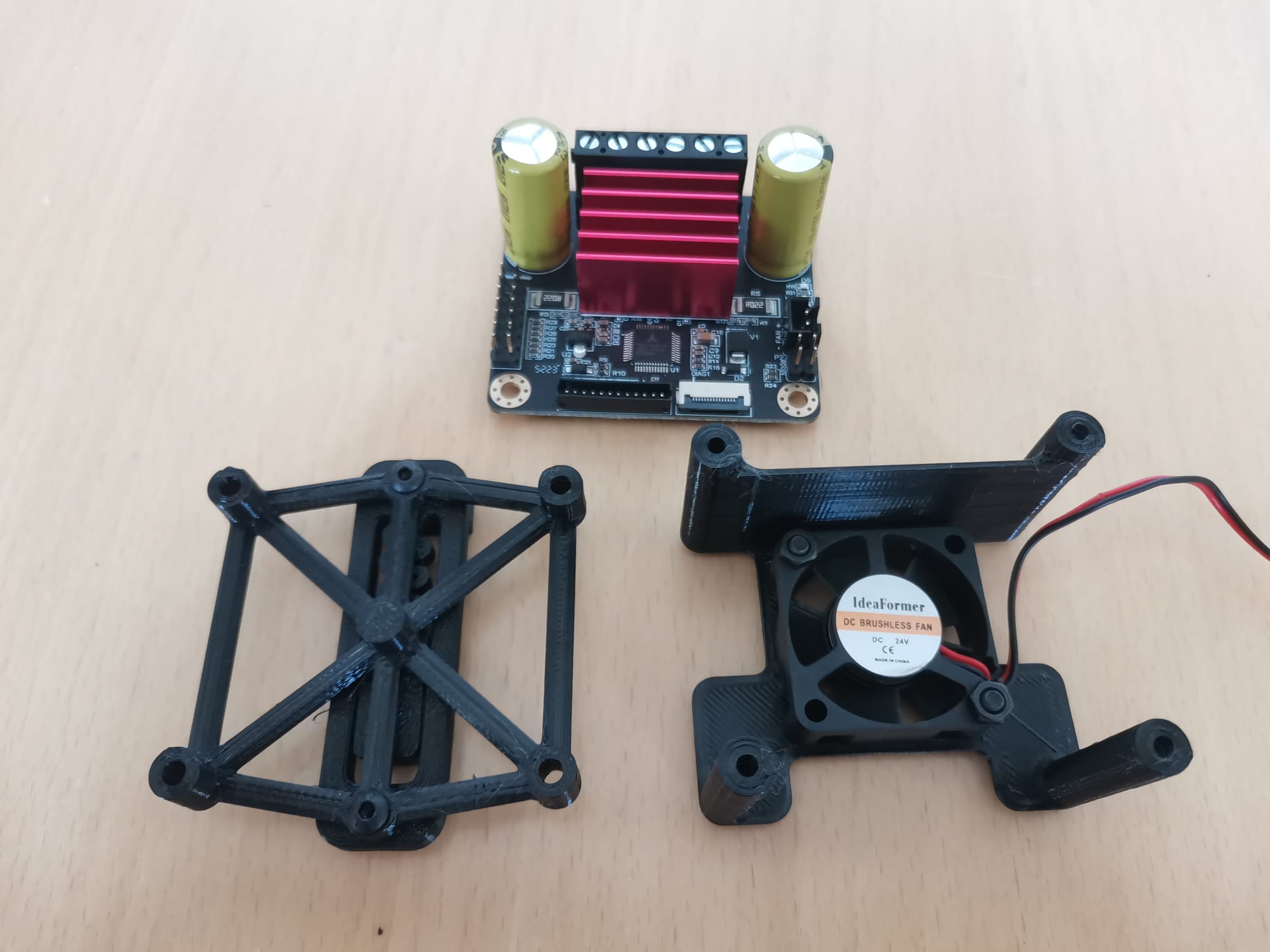 BTT TMC5160T Plus Boîtier de refroidissement et adaptateur de rail DIN pour pilote pas à pas
