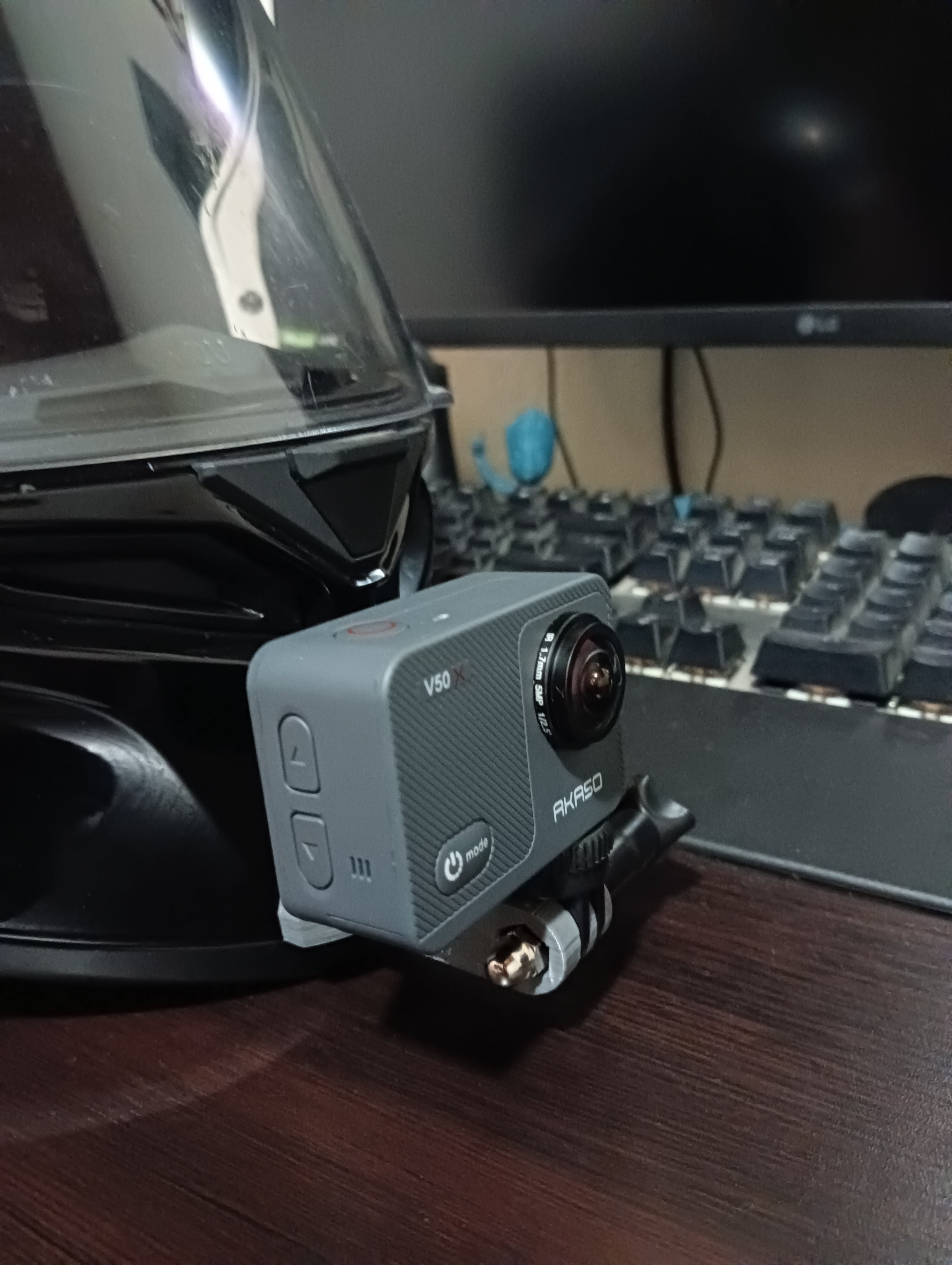 Support de mentonnière pour caméra d'action AGV K1/K1 S