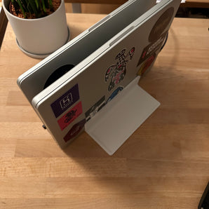 Support de bureau double pour MacBook Pro (14") avec plateau