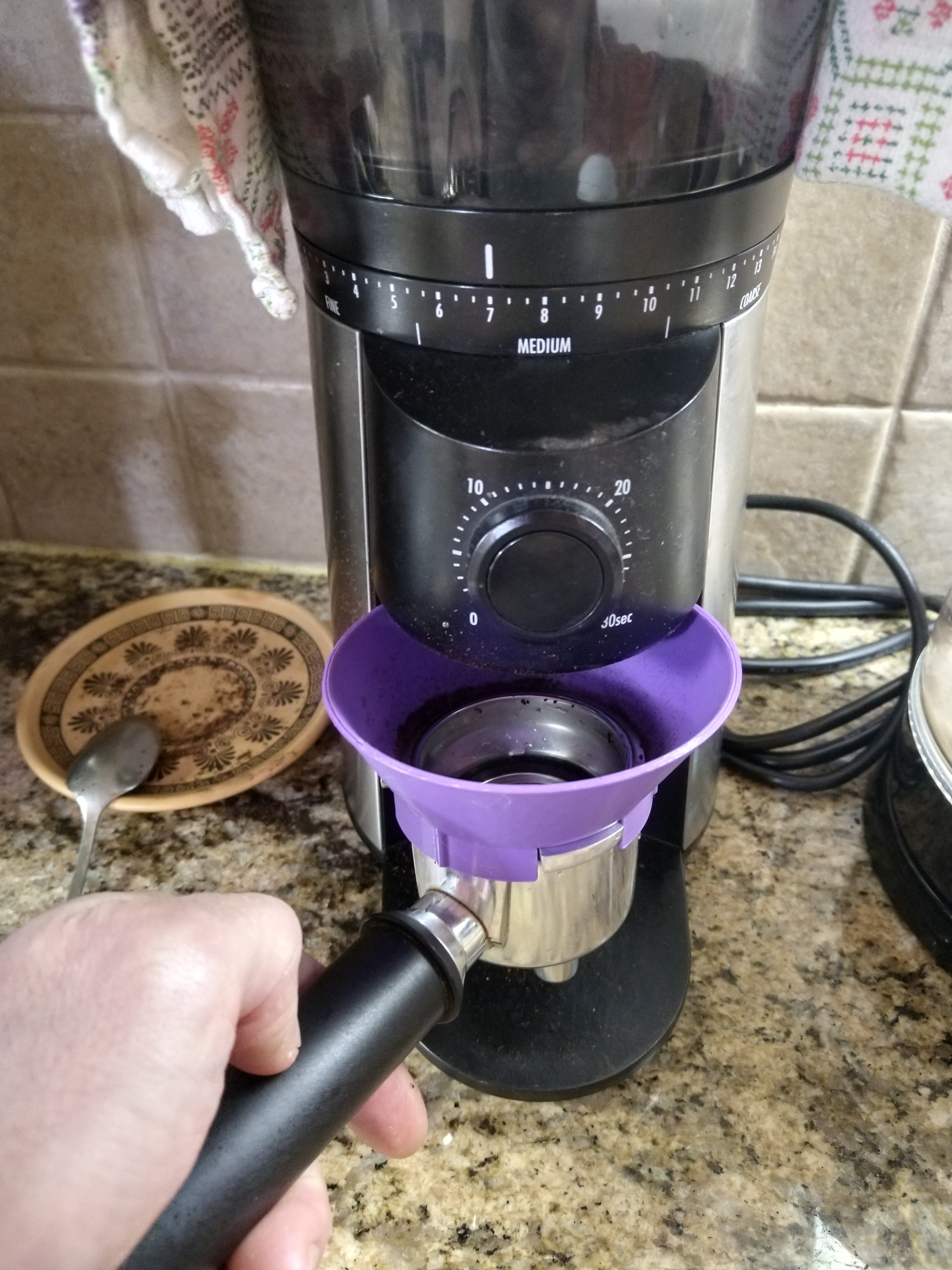 Entonnoir de Portafilter pour machine à café expresso - 51 mm