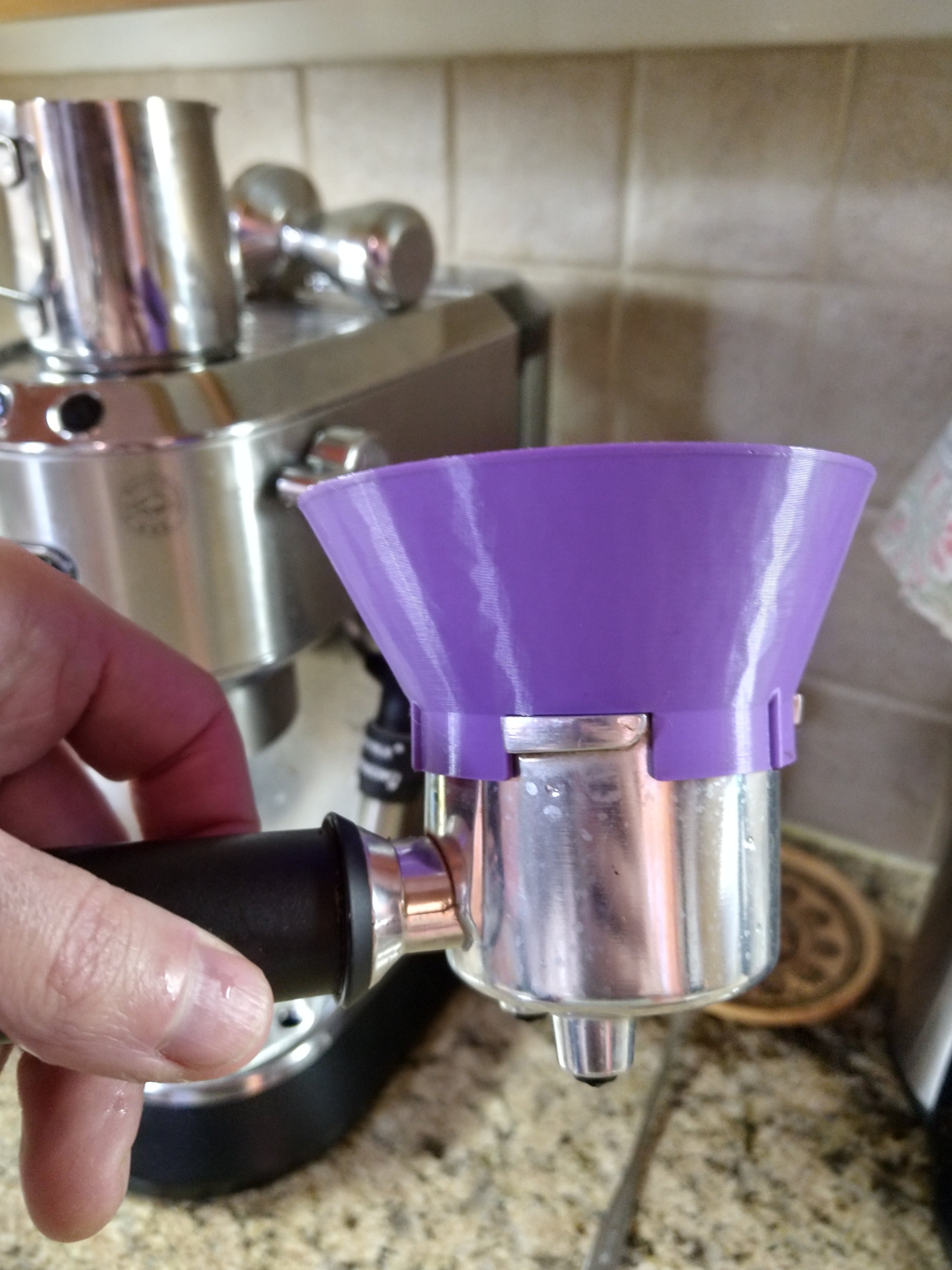 Entonnoir de Portafilter pour machine à café expresso - 51 mm