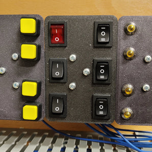 Support de rail DIN pour boutons et indicateurs LED
