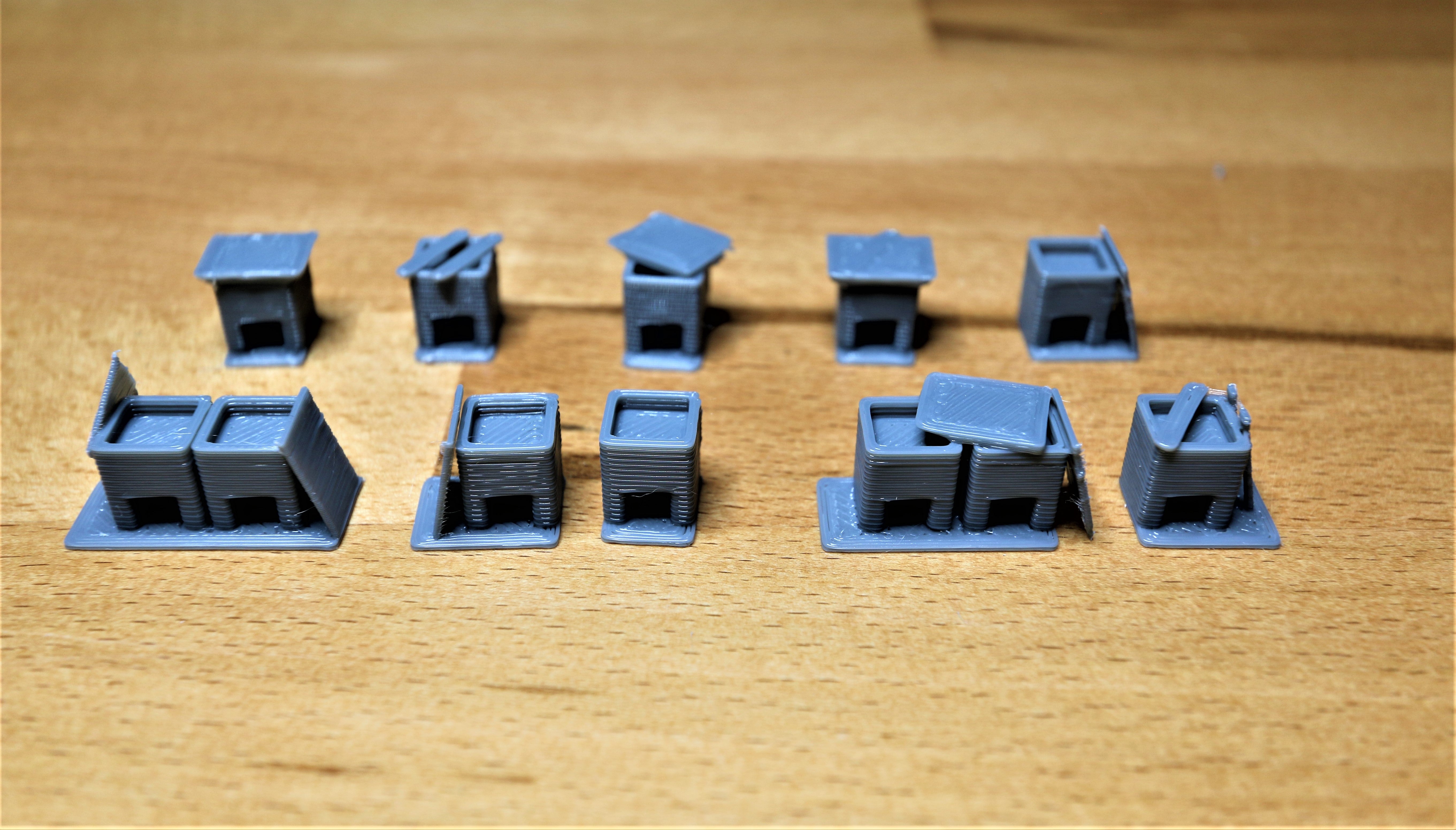 Bacs à sable et à gravier à l'échelle N pour les chemins de fer miniatures