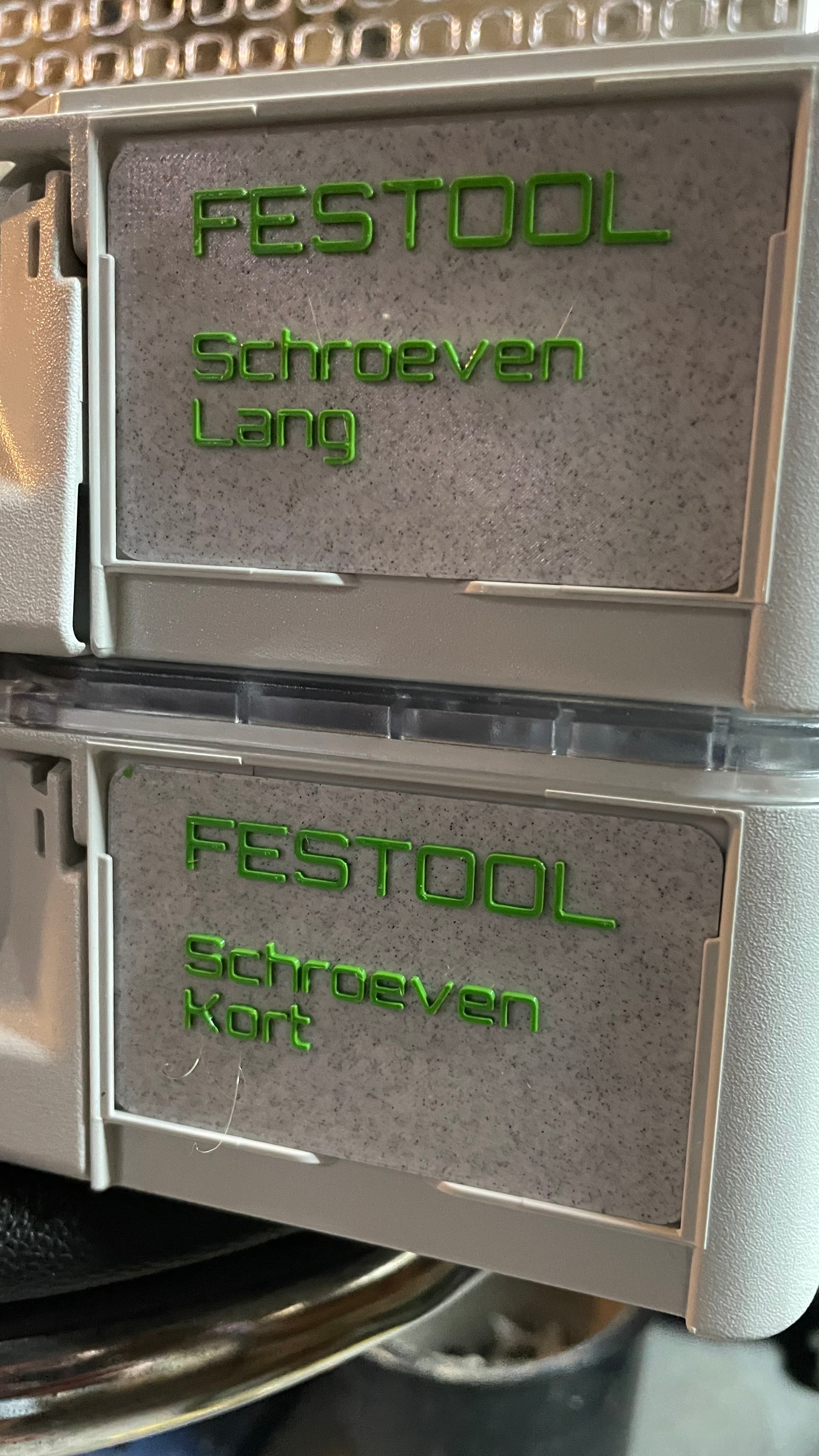 Carte de contenu Festool Systainer pour SYS3 ORG M 89