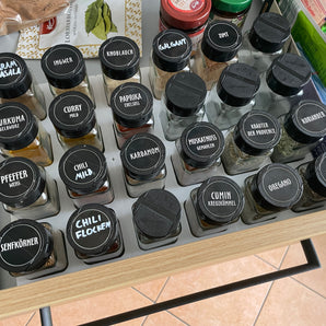 Organisateur de bocaux à épices pour tiroirs