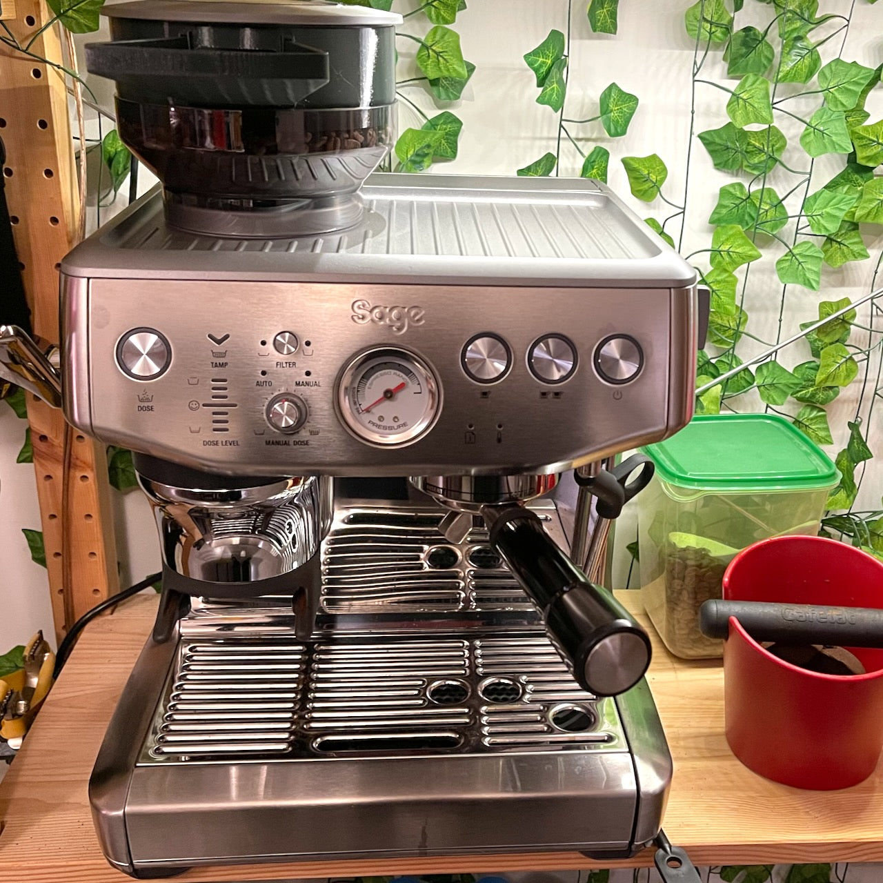 Extension de trémie à grains Sage Barista Express (Impress) avec goulotte de remplissage